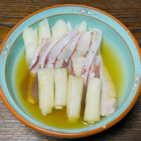 しなぷな農園畑ごはんの長ネギピクルスとぶりしゃぶ