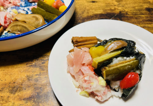 ピクルス手巻き寿司