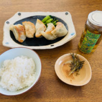しなぷなピクルス液で餃子定食